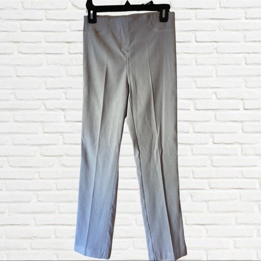 Light Grey Stretchy Slack Pants (Womens)